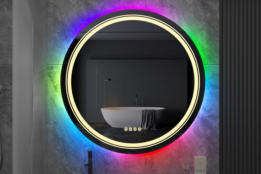 Anti-Fog LED Round Mirror