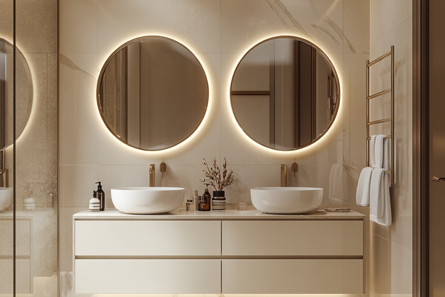 RGB LED Bathroom Mirror