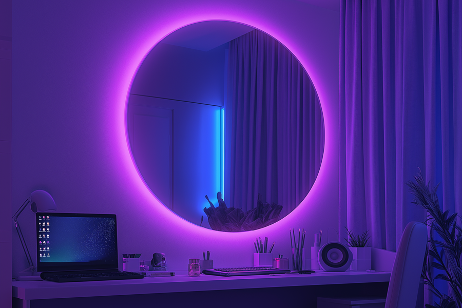 RGB LED Bathroom Mirror