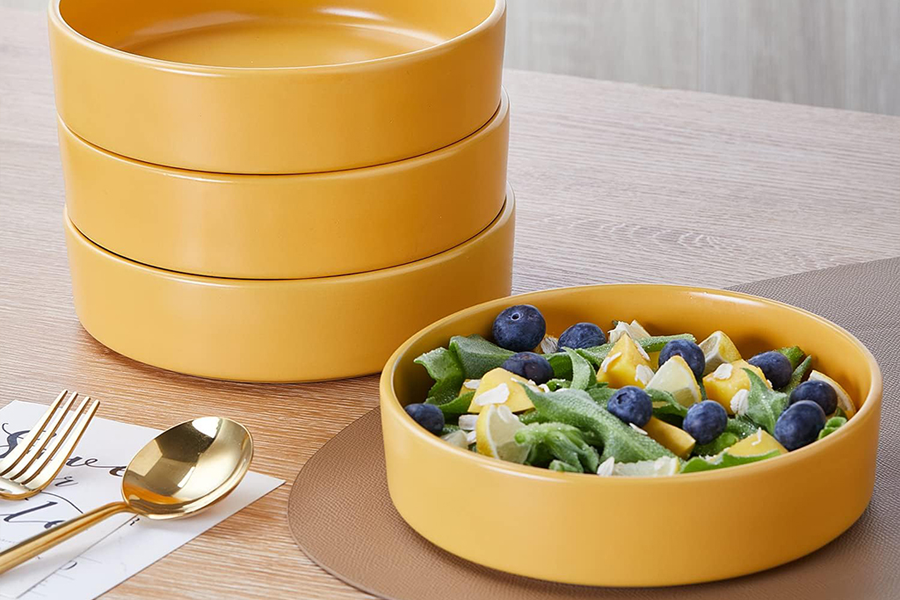 Vibrant Yellow Dinnerware for 4