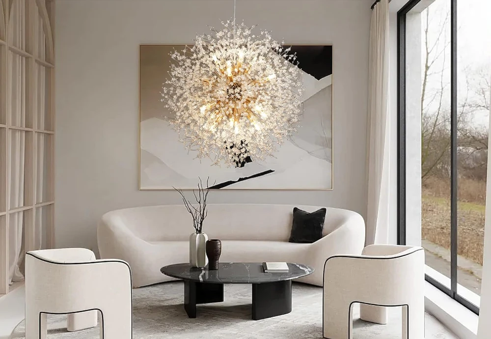 large crystal chandelier